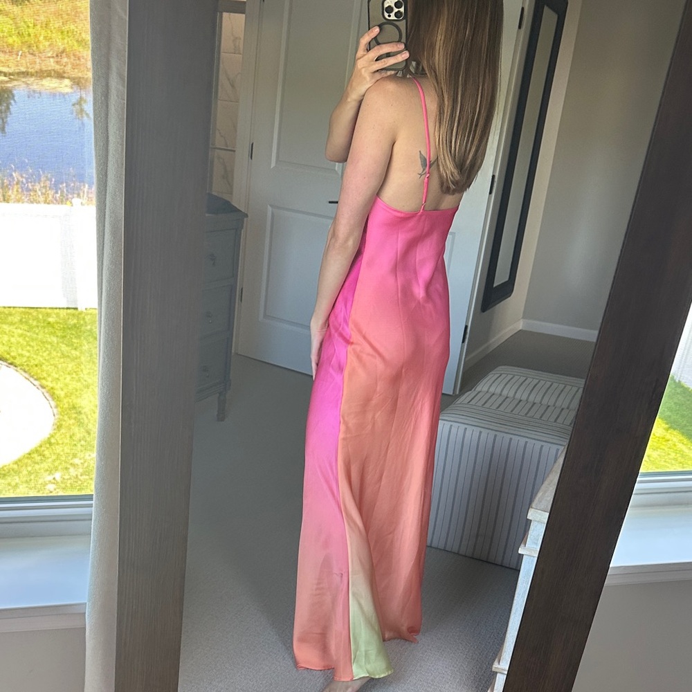 12th Tribe Pink and Orange Dress - Picture 3 of 4